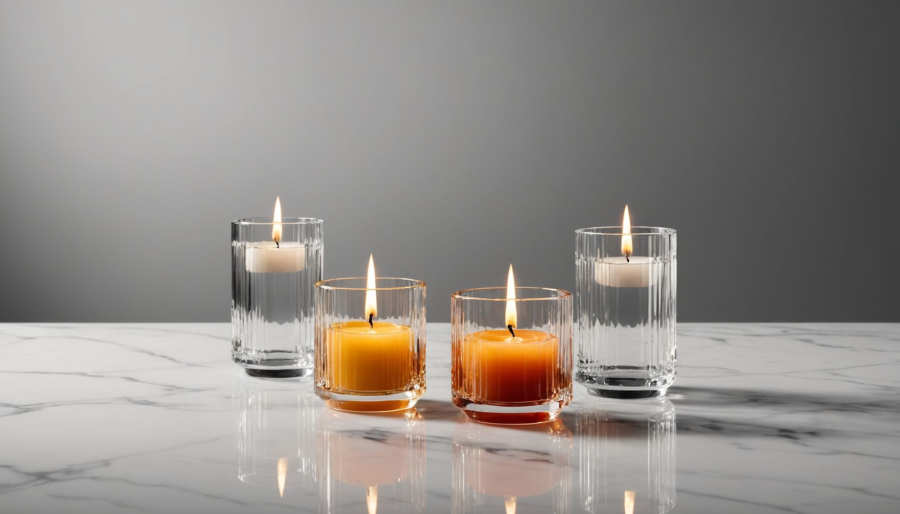 Portacandele in cristallo per uno stile moderno e luminoso
